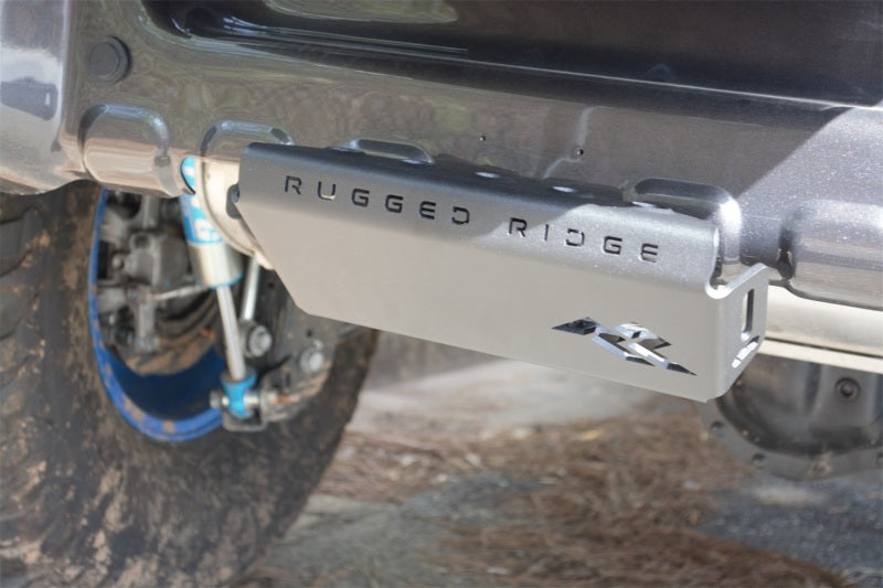 Rugged Ridge 07-23 Jeep Wrangler JK/JKU/JL/JLU & 20-23 Gladiator Hitch Skid Plate 2in. Rec - Tex Blk Rugged Ridge Skid Plates AXOPROS