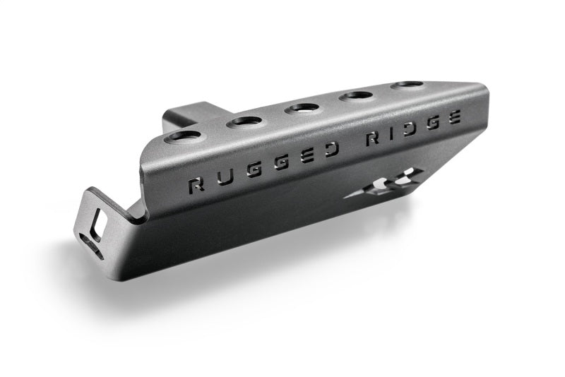 Rugged Ridge 07-23 Jeep Wrangler JK/JKU/JL/JLU & 20-23 Gladiator Hitch Skid Plate 2in. Rec - Tex Blk Rugged Ridge Skid Plates AXOPROS
