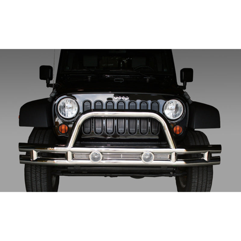 Rugged Ridge 3-In Front Tube Bumper Stainless 07-18 Jeep Wrangler Rugged Ridge Bumper Accessories AXOPROS