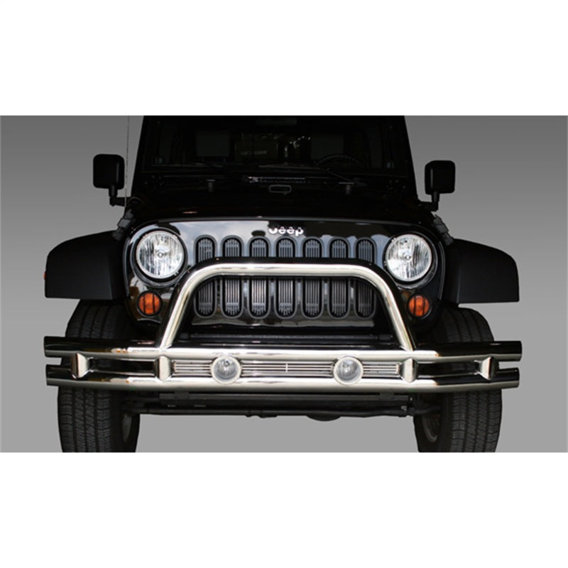 Rugged Ridge 3-In Front Tube Bumper Stainless 07-18 Jeep Wrangler Rugged Ridge Bumper Accessories AXOPROS