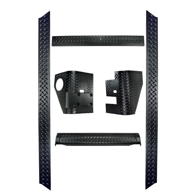 Rugged Ridge 6-Piece Body Armor Kit 97-06 Jeep Wrangler TJ Rugged Ridge Body Armor & Rock Rails AXOPROS