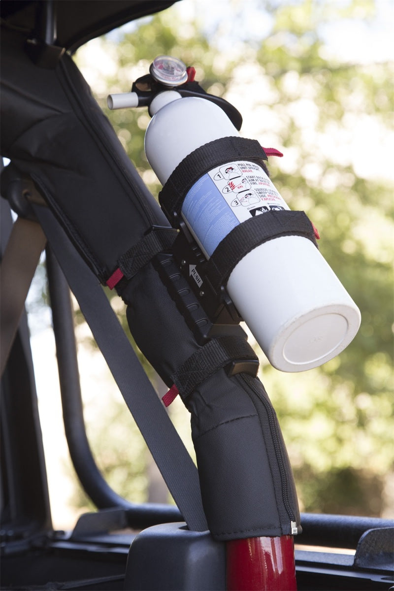 Rugged Ridge 76-20 Jeep Wrangler Elite Fire Extinguisher Holder Rugged Ridge Roll Cage Components AXOPROS
