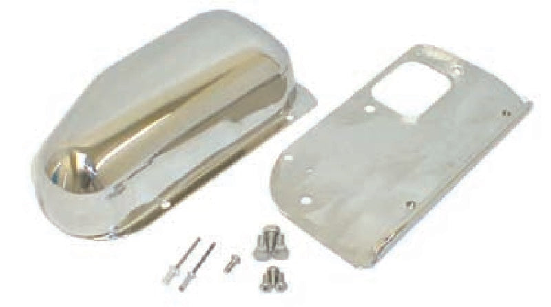 Rugged Ridge 76-86 Jeep CJ Stainless Steel Wiper Motor Cover Kit Rugged Ridge Exterior Trim AXOPROS