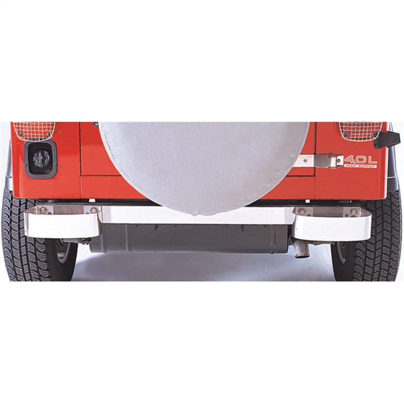 Rugged Ridge 76-95 Jeep CJ / Jeep Wrangler Stainless Steel Rear Bumperettes Rugged Ridge Bumpers - Steel AXOPROS