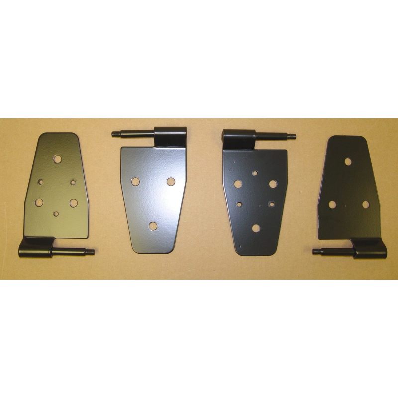 Rugged Ridge 87-06 Jeep Wrangler Black Door Hinge Kit Rugged Ridge Hardware Kits - Other AXOPROS