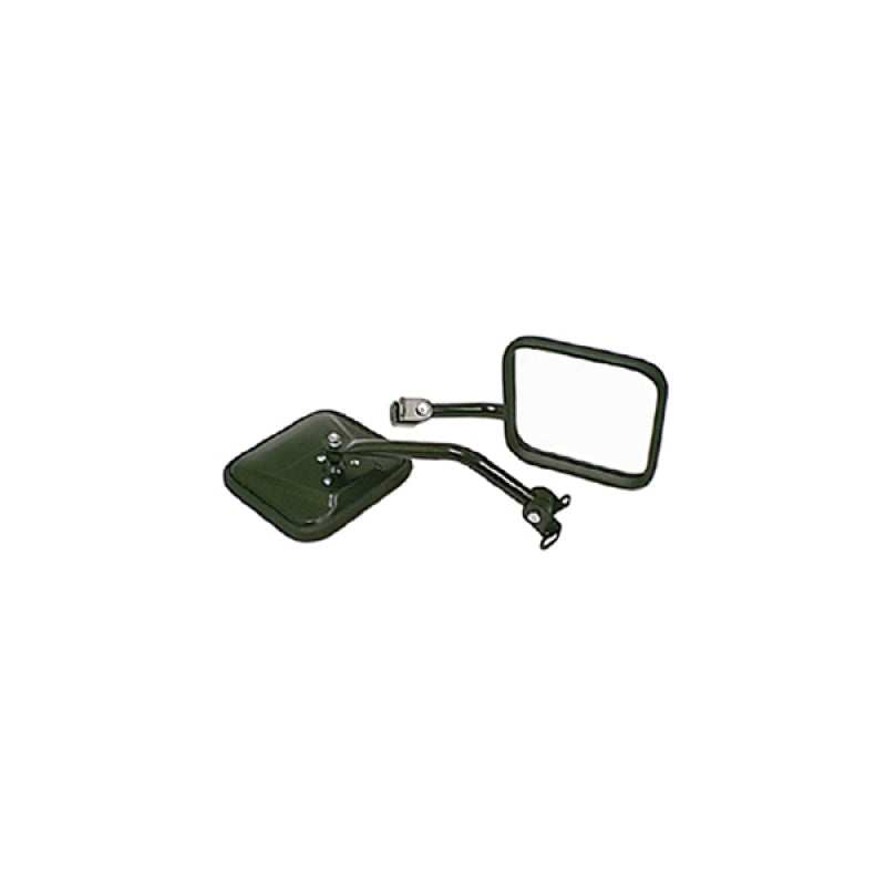 Rugged Ridge 87-95 Jeep Wrangler YJ Black CJ-Style Side Mirror Kit Rugged Ridge Exterior Trim AXOPROS