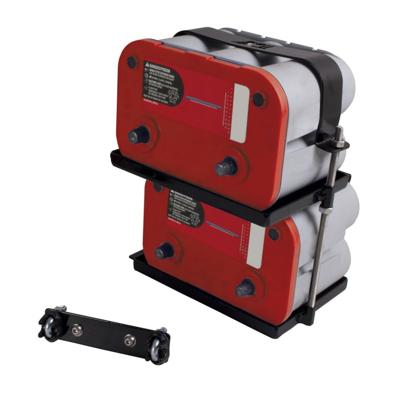 Rugged Ridge 97-06 Jeep Wrangler Dual Battery Tray Rugged Ridge Battery Accessories AXOPROS