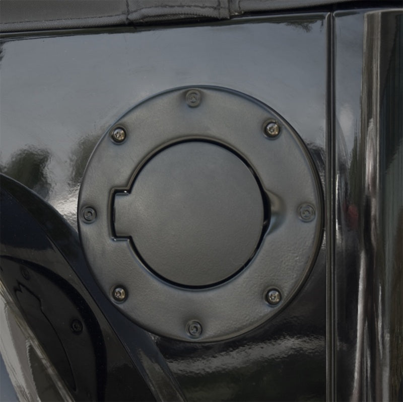 Rugged Ridge 97-06 Jeep Wrangler TJ Black Non-Locking Gas Cap Door Rugged Ridge Fuel Caps  AXOPROS