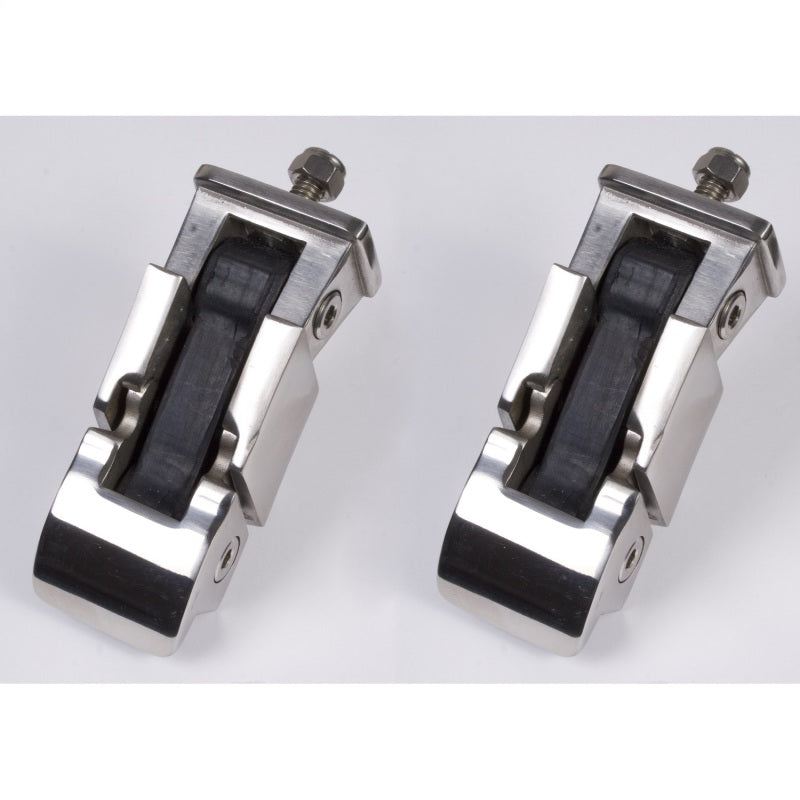 Rugged Ridge 97-06 Jeep Wrangler TJ Stainless Steel Hood Catch Set Rugged Ridge Brackets AXOPROS