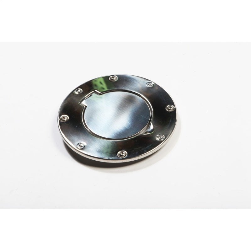 Rugged Ridge 97-06 Jeep Wrangler TJ Stainless Steel Non-Locking Gas Cap Door Rugged Ridge Fuel Caps  AXOPROS