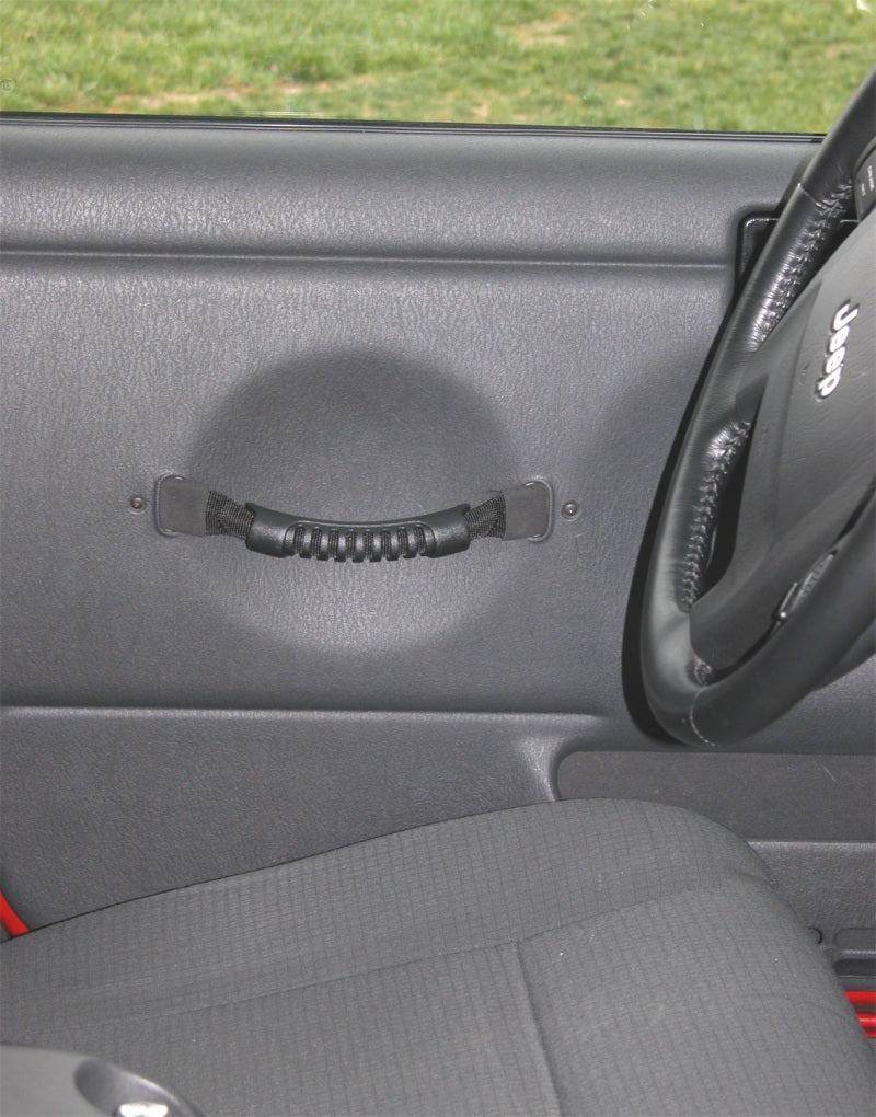 Rugged Ridge Door Pull Straps Black 97-06 Jeep Wrangler Rugged Ridge Hardware - Singles AXOPROS