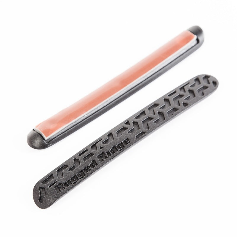 Rugged Ridge Elite Dr Hndle Inserts Black Tread 4Dr 07-18 Jeep Wrangler JK Rugged Ridge Doors AXOPROS