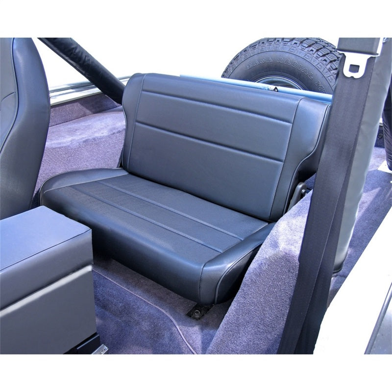 Rugged Ridge Fold & Tumble Rear Seat Black 76-86 Jeep CJ7/Laredo/Renegade Rugged Ridge Seat Releases AXOPROS
