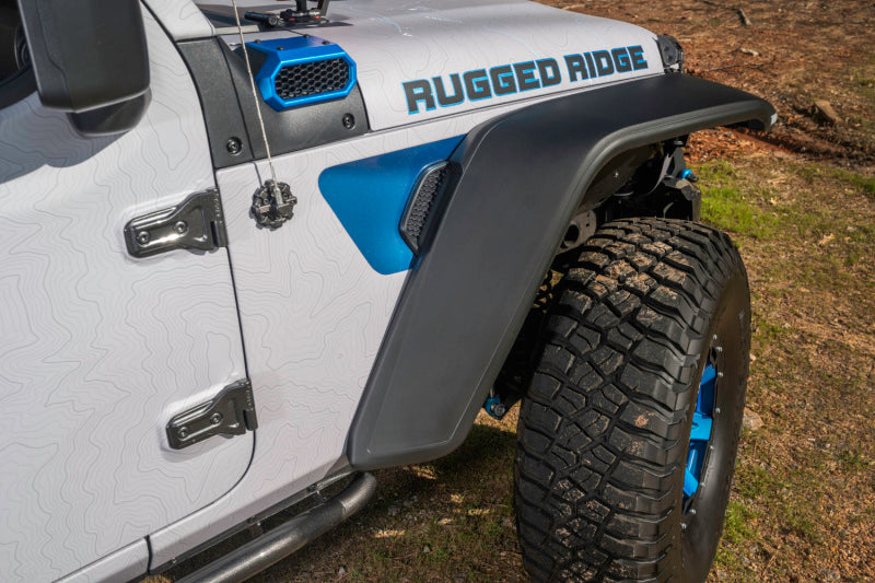 Rugged Ridge Max Terrain Fender Flare Set F & R 18-22 Jeep Wrangler JL Rugged Ridge Fenders AXOPROS