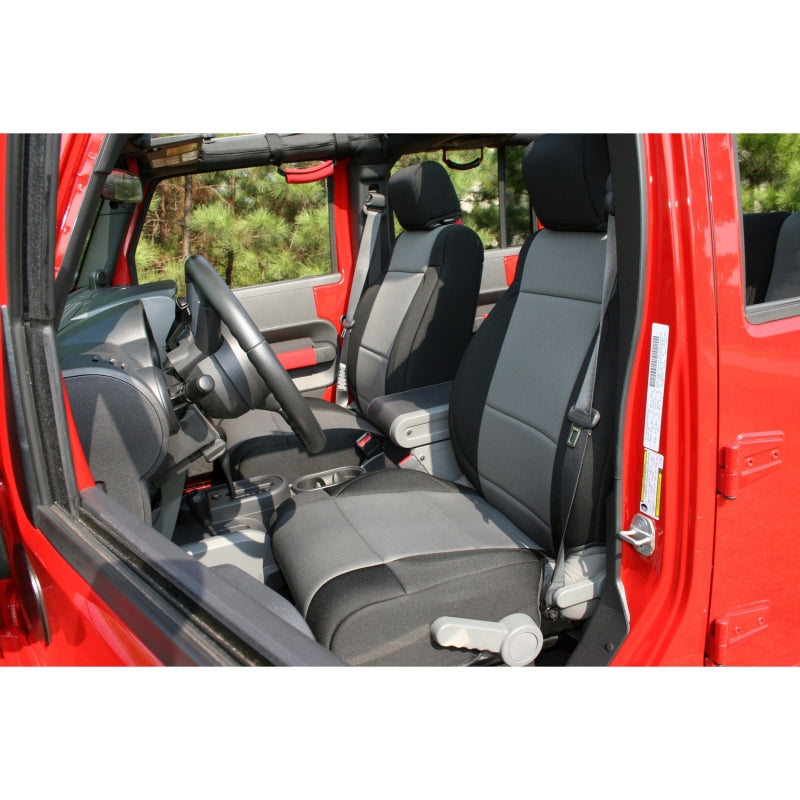 Rugged Ridge Neoprene Front Seat Covers 07-10 Jeep Wrangler JK Rugged Ridge Seats AXOPROS