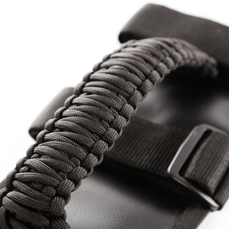 Rugged Ridge Paracord Grab Handles Black/Black Pair Rugged Ridge Dash & Interior Trim AXOPROS