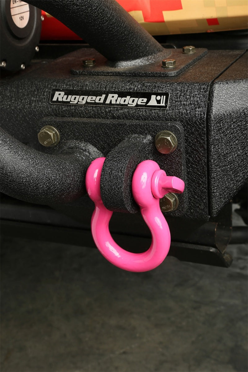 Rugged Ridge Pink 9500lb 3/4in D-Shackle Rugged Ridge Shackle Kits AXOPROS