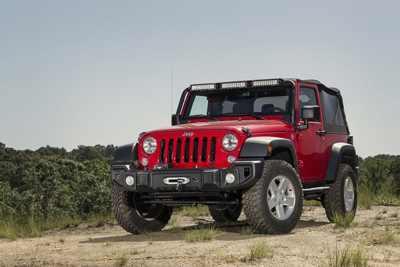 Rugged Ridge Spartacus Front Bumper Black 07-18 Jeep Wrangler Rugged Ridge Bumpers - Steel AXOPROS