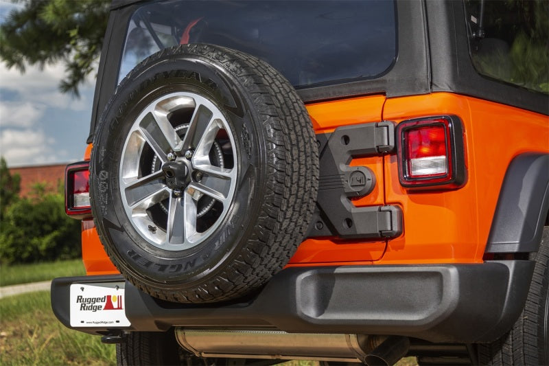Rugged Ridge Spartacus HD Tire Carrier Hinge Casting 18-20 Jeep Wrangler JL Rugged Ridge Spare Tire Carriers AXOPROS