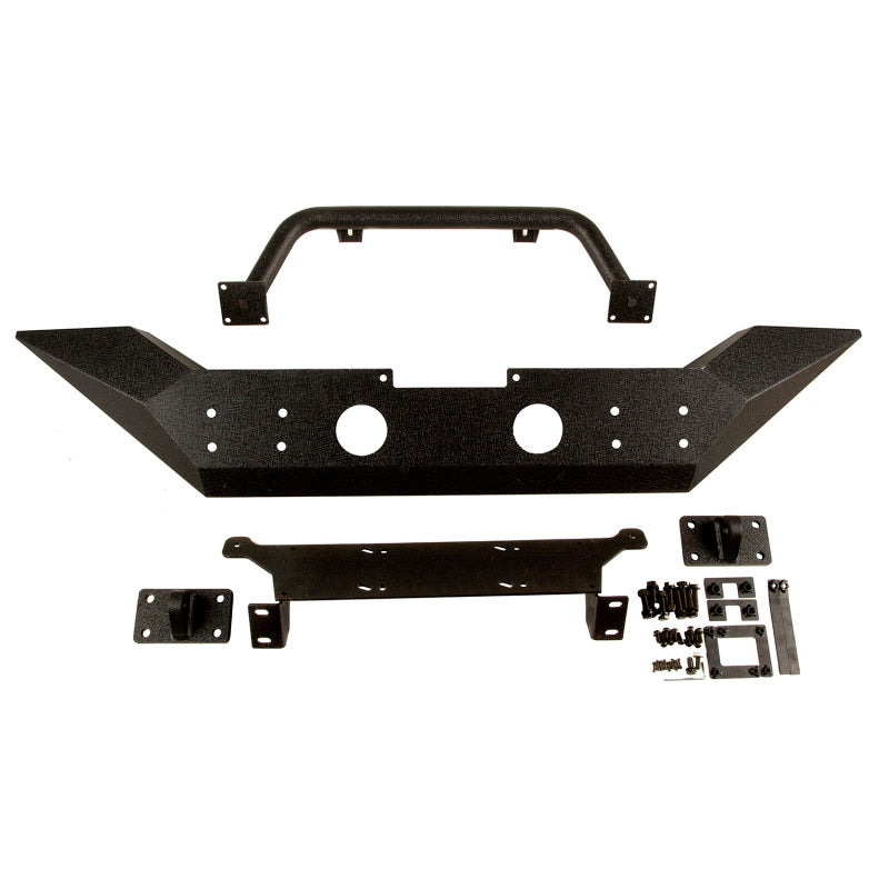 Rugged Ridge Spartan Front Bumper HCE W/Overrider 07-18 Jeep Wrangler JK Rugged Ridge Bumpers - Steel AXOPROS