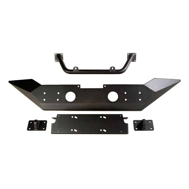 Rugged Ridge Spartan Front Bumper HCE W/Overrider 18-20 Jeep Wrangler JL/JT Rugged Ridge Bumpers - Steel AXOPROS