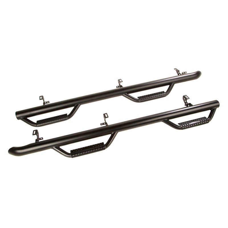 Rugged Ridge Spartan Nerf Bar Textured Black 18-20 Jeep Wrangler JL 4 Door Rugged Ridge Nerf Bars AXOPROS