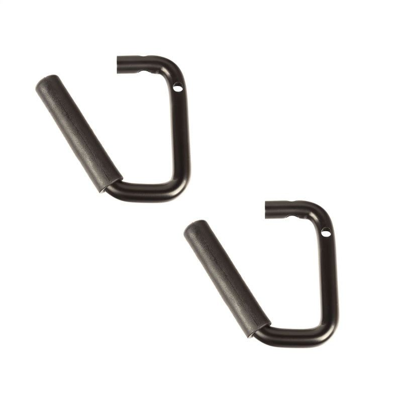 Rugged Ridge Steel Grab Handles Front Pair Black 07-18 Jeep Wrangler JK/JKU Rugged Ridge Dash & Interior Trim AXOPROS