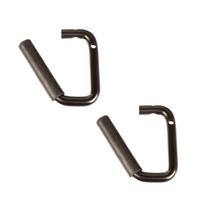 Rugged Ridge Steel Grab Handles Front Pair Black 07-18 Jeep Wrangler JK/JKU Rugged Ridge Dash & Interior Trim AXOPROS