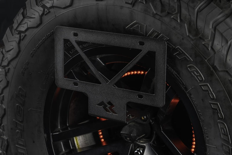 Rugged Ridge Tag Relocation Bracket Rear 18-20 Jeep Wrangler JL Rugged Ridge Spare Tire Carriers AXOPROS