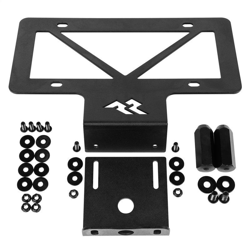 Rugged Ridge Tag Relocation Bracket Rear 18-20 Jeep Wrangler JL Rugged Ridge Spare Tire Carriers AXOPROS
