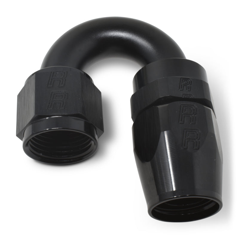 Russell Performance -6 AN Black 180 Degree Full Flow Swivel Hose End Russell Fittings AXOPROS