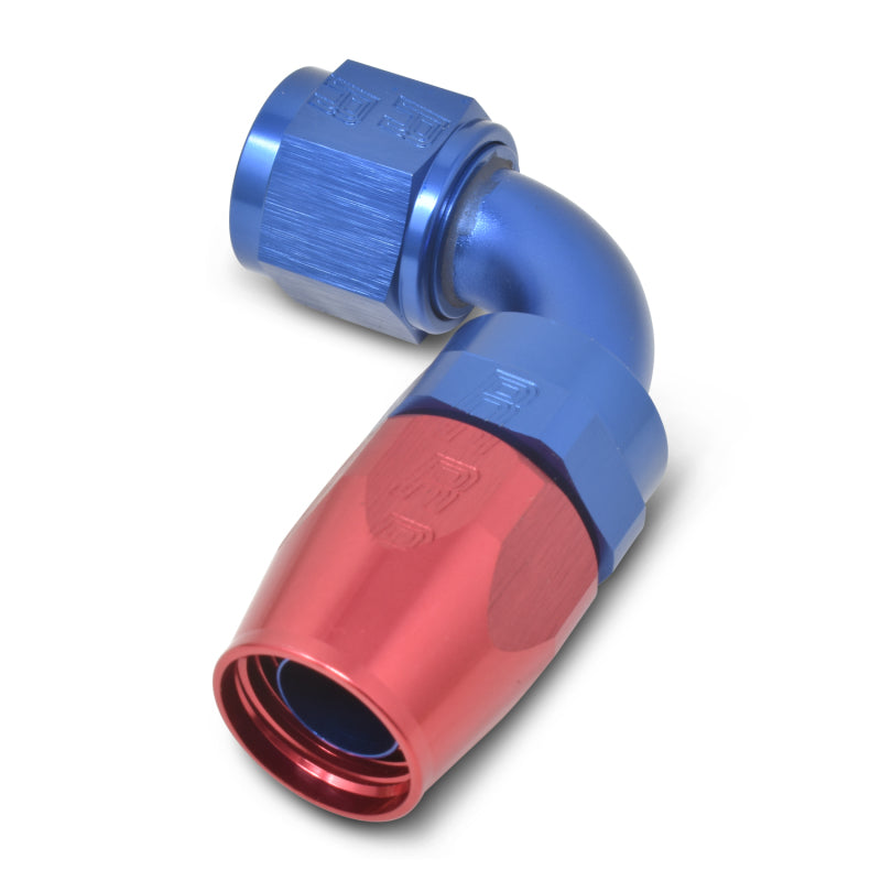 Russell Performance -6 AN Red/Blue 90 Degree Full Flow Hose End Russell Fittings AXOPROS