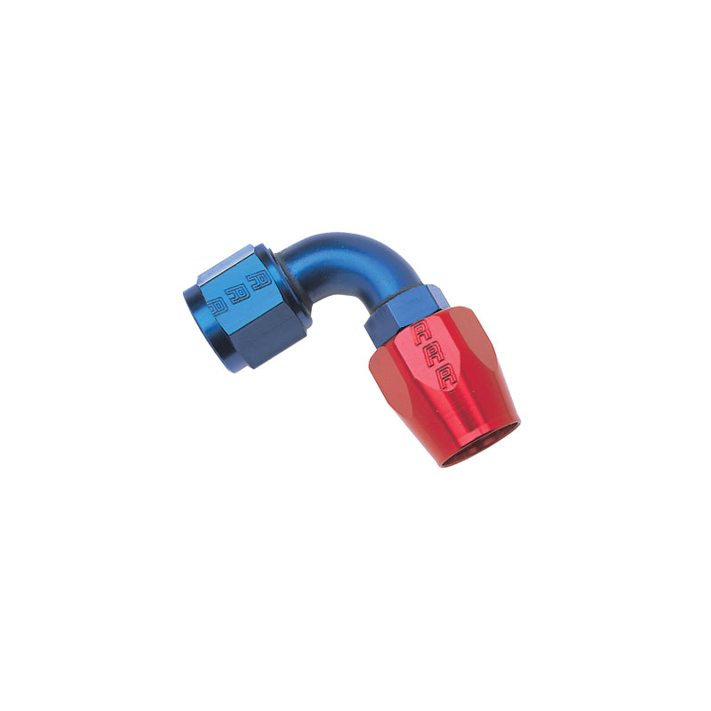 Russell Performance -6 AN Red/Blue 90 Degree Full Flow Hose End Russell Fittings AXOPROS