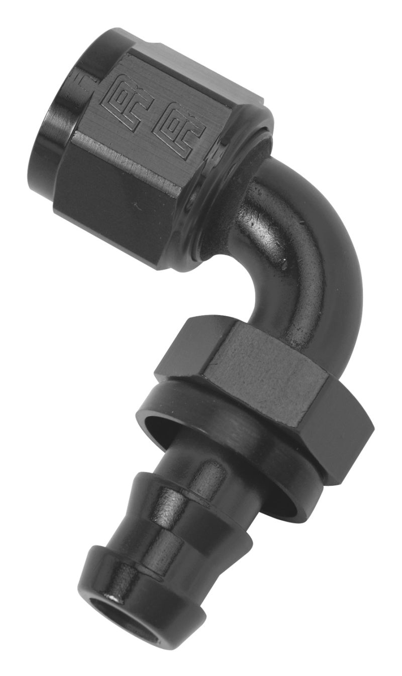 Russell Performance -6 AN Twist-Lok 90 Degree Hose End (Black) Russell Fittings AXOPROS
