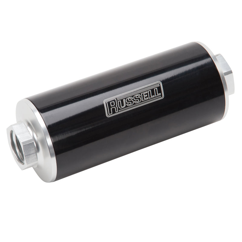 Russell Performance Anodized Aluminum (12in Length -10 male inlet/outlet) Russell Fuel Filters  AXOPROS