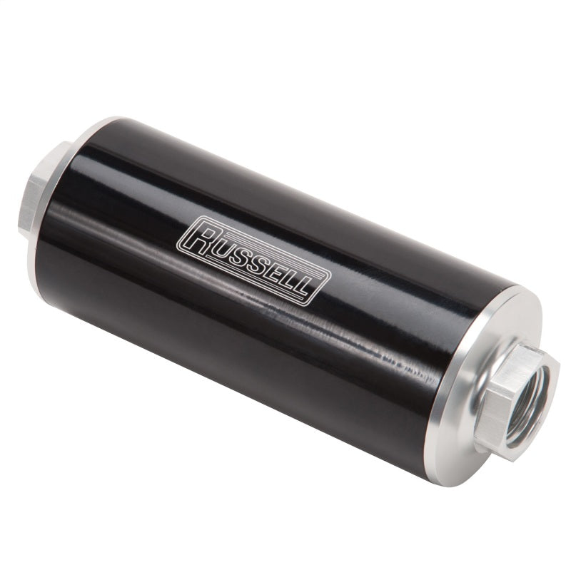 Russell Performance Anodized Aluminum (12in Length -10 male inlet/outlet) Russell Fuel Filters  AXOPROS