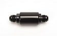Russell Performance Black Anodized (3-1/4in Length 1-1/4in dia. -8 male inlet/outlet) Russell Fuel Filters  AXOPROS
