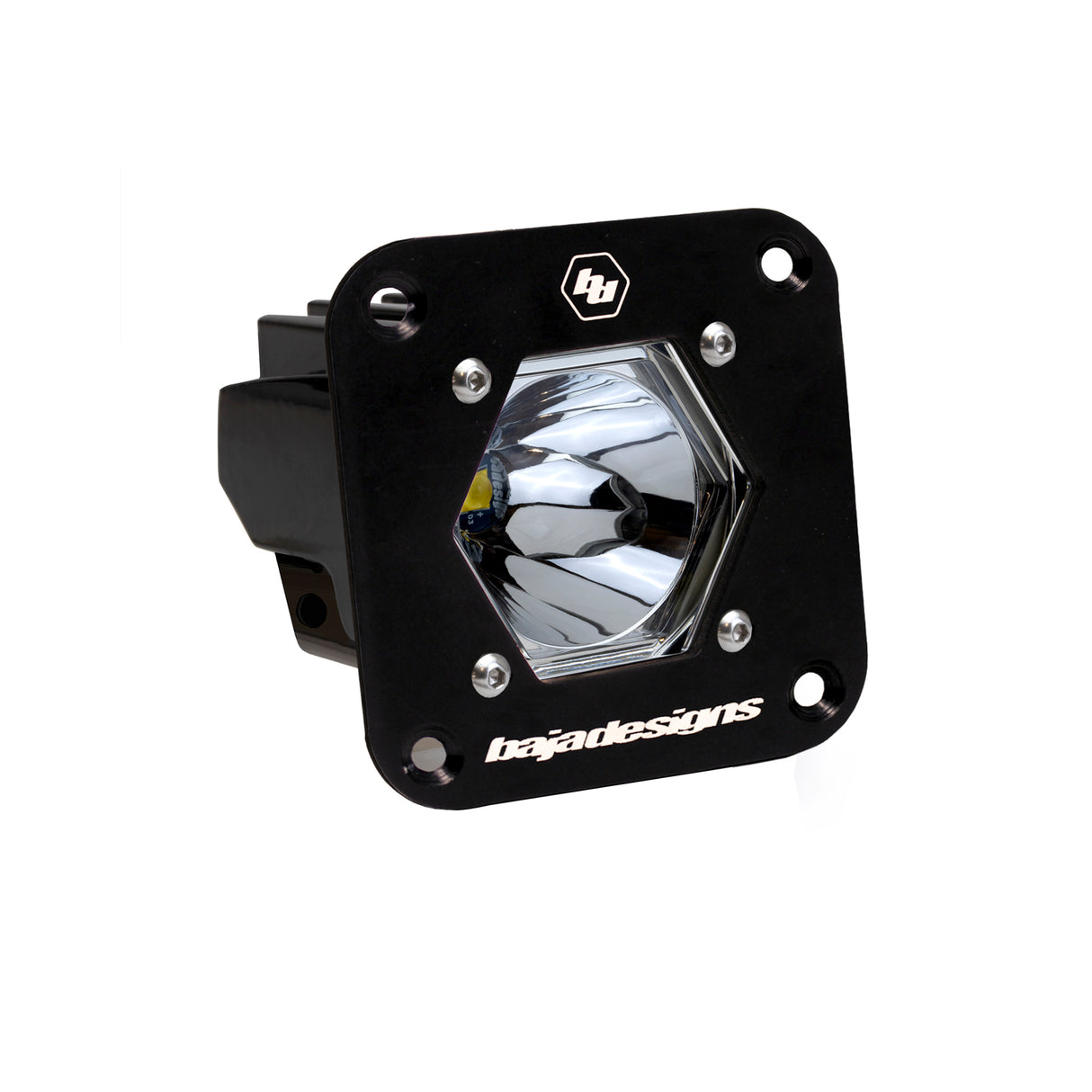 S1 Black Flush Mount Auxiliary Light Pod Baja Designs Auxiliary Light AXOPROS