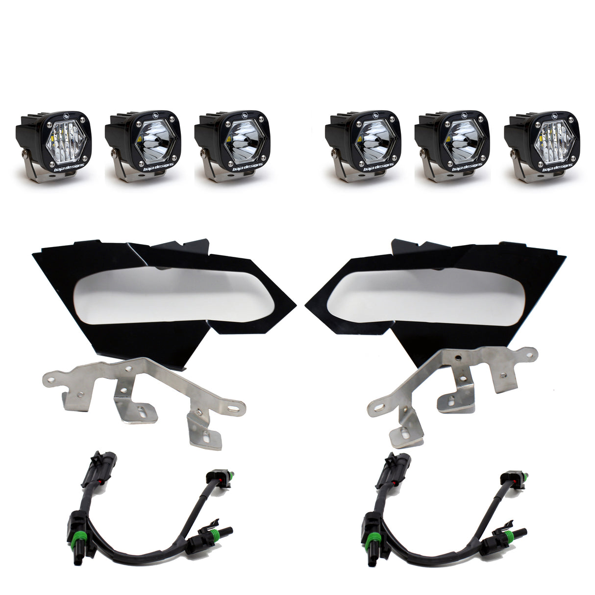 S1 Triple LED Headlight Kit Baja Designs Headlight Conversion Kit AXOPROS