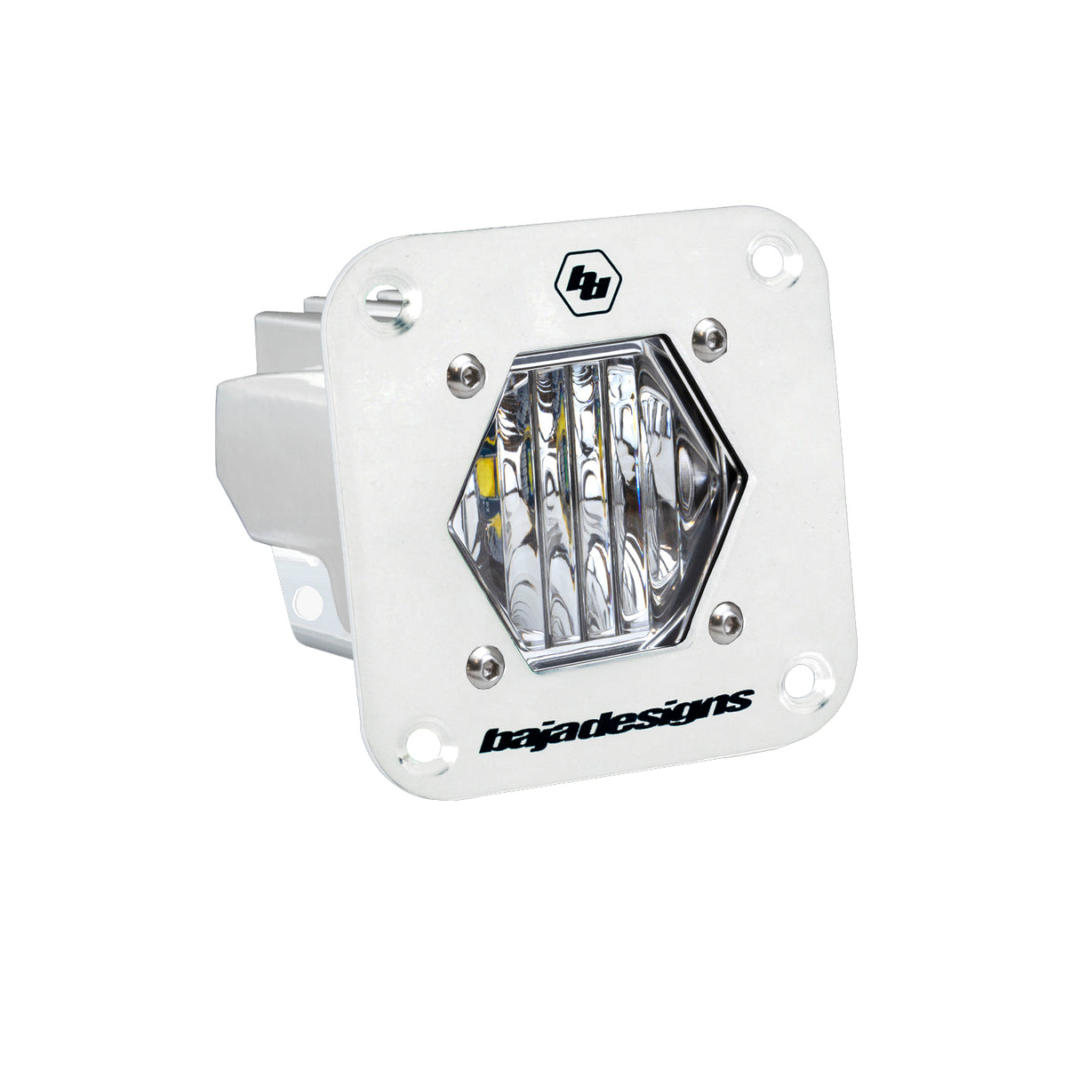 S1 White Flush Mount Auxiliary Light Pod Baja Designs Auxiliary Light AXOPROS