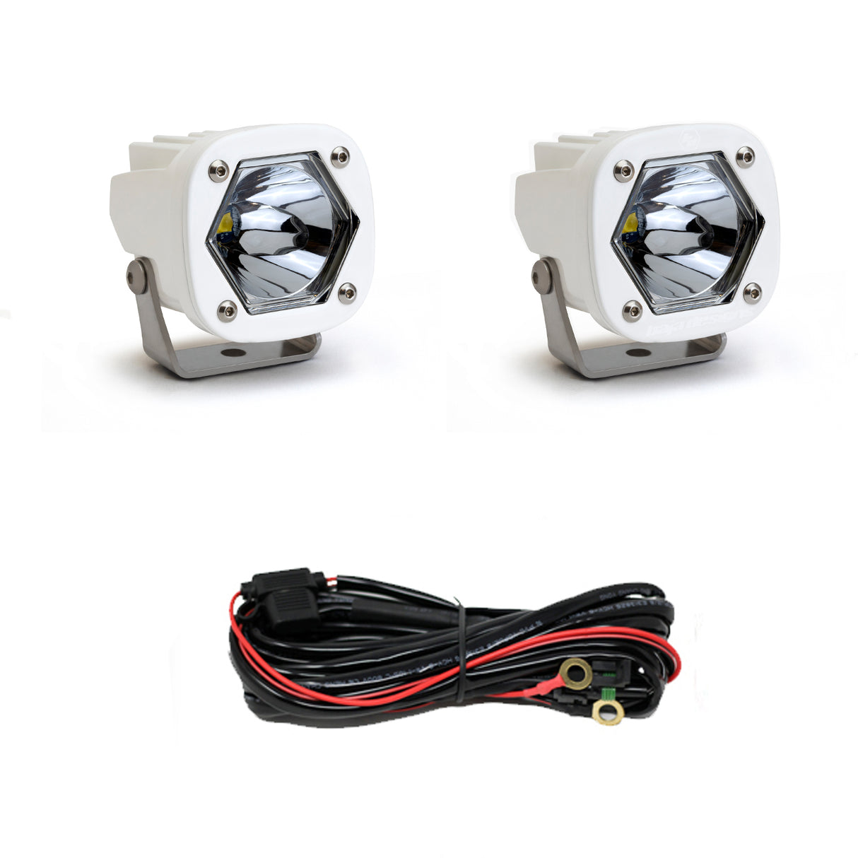 S1 White LED Auxiliary Light Pod Pair Baja Designs Auxiliary Light AXOPROS
