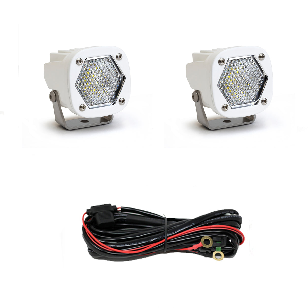 S1 White LED Auxiliary Light Pod Pair Baja Designs Auxiliary Light AXOPROS