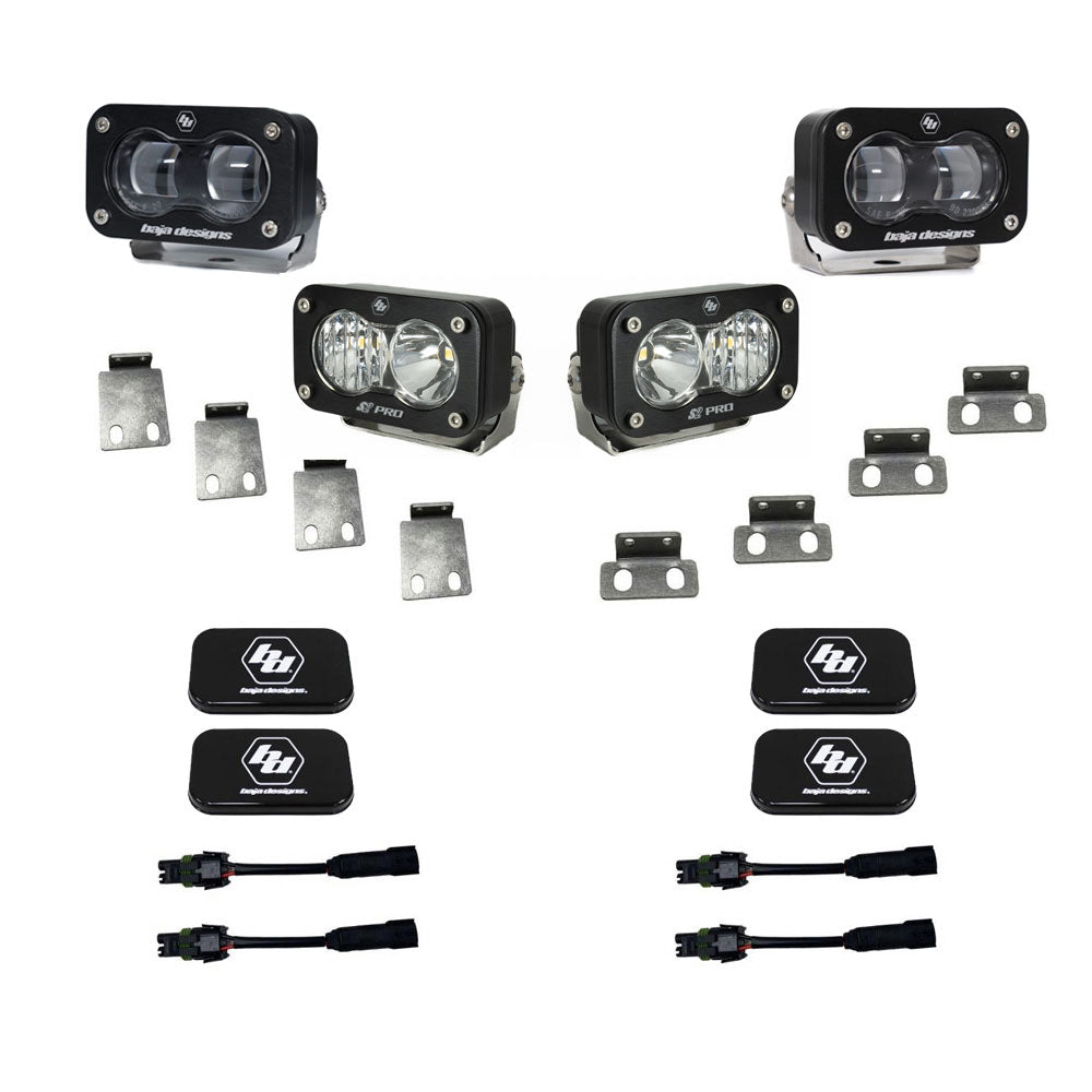 S2 SAE/S2 Pro Fog Pocket Kit Baja Designs Fog Light Kit AXOPROS