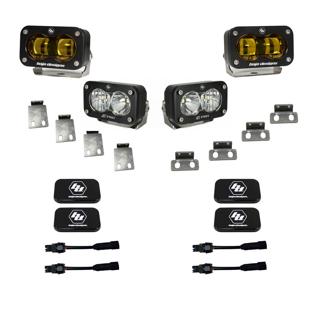 S2 SAE/S2 Pro Fog Pocket Kit Baja Designs Fog Light Kit AXOPROS