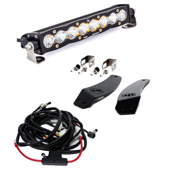 S8 10 Inch Grille Mount Light Bar Kit Baja Designs Light Bar AXOPROS