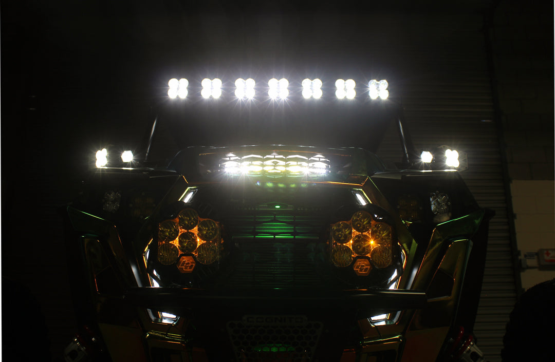 S8 10 Inch Hood Mount Light Bar Kit Baja Designs Light Bar AXOPROS