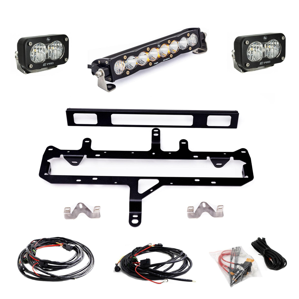 S8 10-inch/S2 Pro Grille Light Kit Baja Designs Auxiliary Light AXOPROS