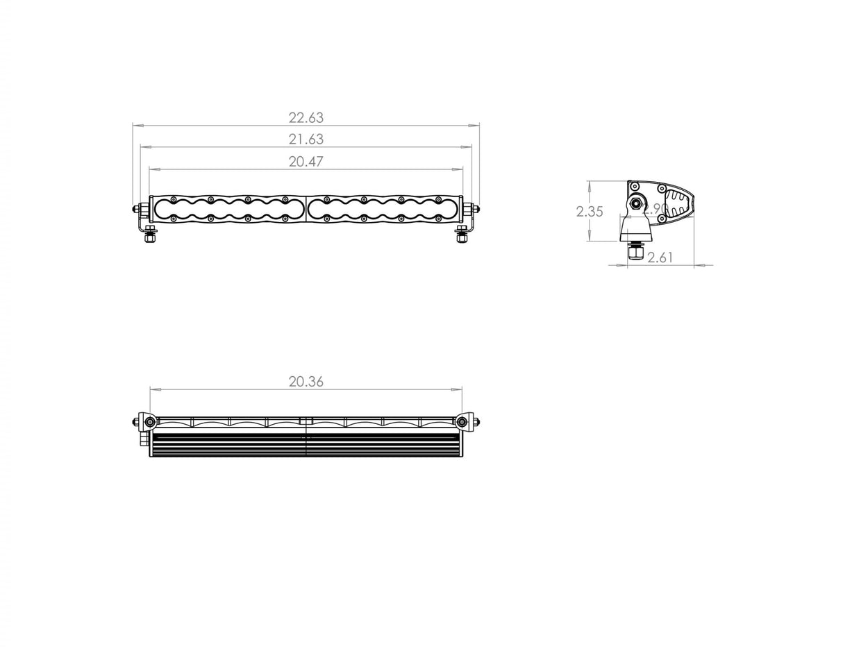 S8 Straight LED Light Bar Baja Designs Light Bar  AXOPROS