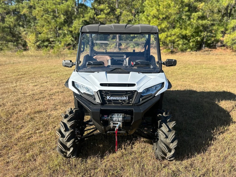 Seizmik 24+ Kawasaki Ridge Ranch Tool Less Windshield - Hardcoated Seizmik Windshields AXOPROS