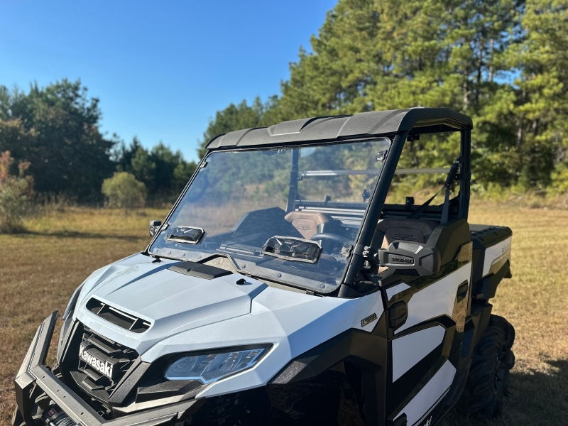 Seizmik 24+Kawasaki Ridge Ranch Tool Less Windshield - UV Seizmik Windshields AXOPROS